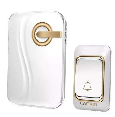 Wireless Doorbell Battery Powered With 4-Level Volume Doorbell, 100 Meters