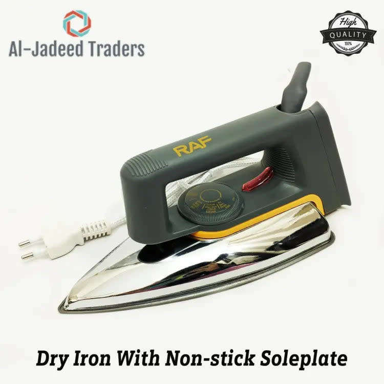 Convenient Raf Dry Iron - Lightweight Dry Iron - Classic Dry Iron With Non-Stick Soleplate
