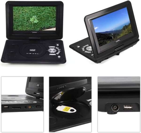 Portable Hd Dvd Player With Lcd Screen With Tv Tuner/Card Reader/Usb/Games 13.9 Inch