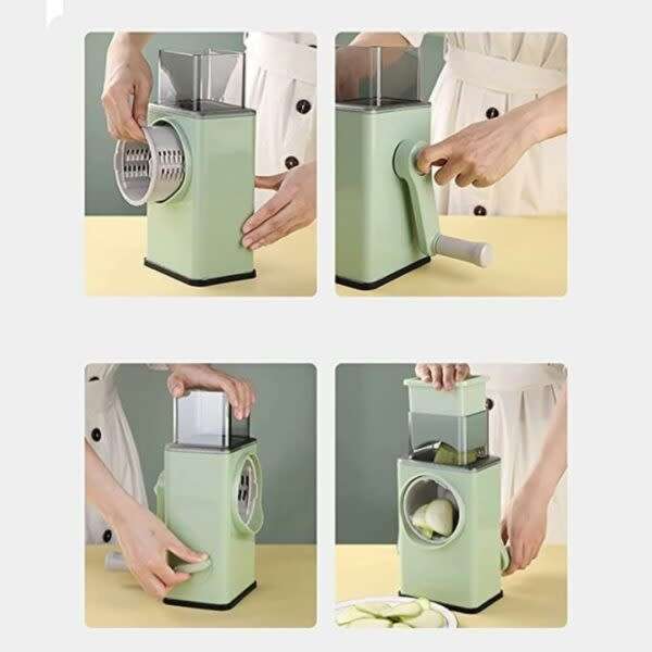 Home Portable Manual Rotary Cheese Grater, Vegetable Slicer