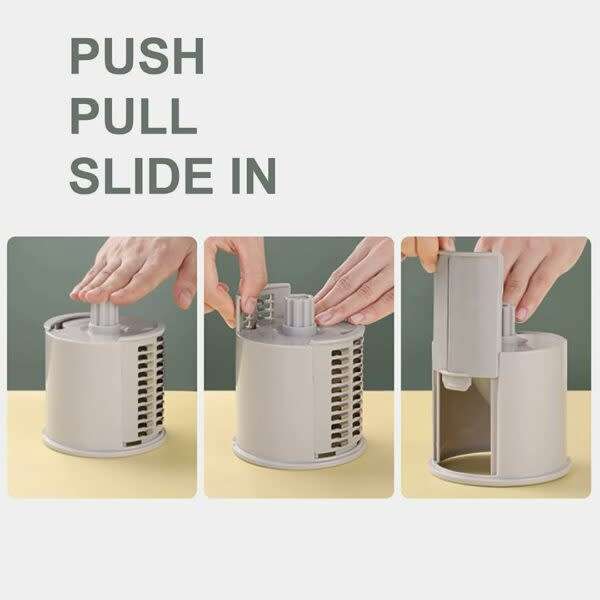 Home Portable Manual Rotary Cheese Grater, Vegetable Slicer