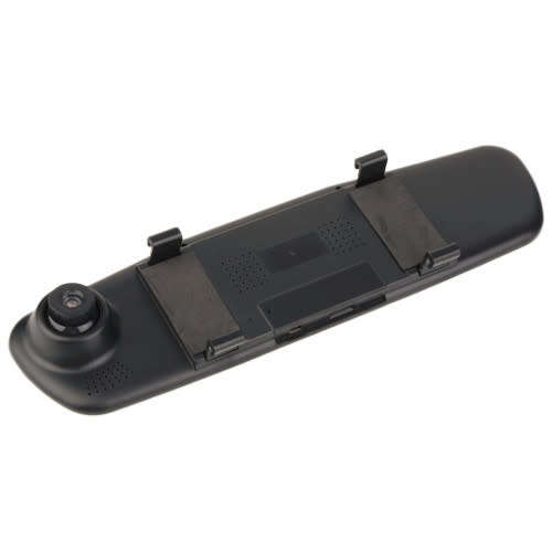 Hd Portable Car Dvr Video Recorder Rearview Mirror Driving Recorder 120 Degree Angle Vehicle Dual Le