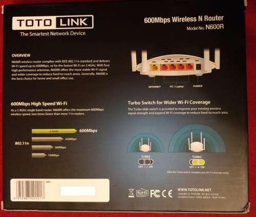 Totolink N600R 11N 600Mbps Wireless Router