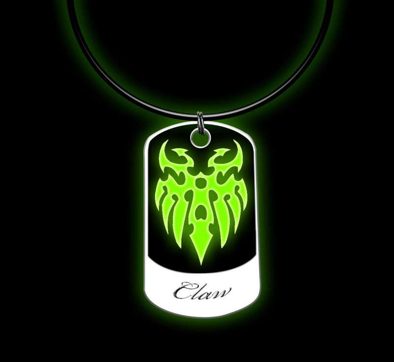 GLOW TAGS - CLAW DESIGN