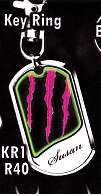 Glow in the dark keyrings