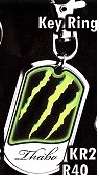 Glow in the dark keyrings