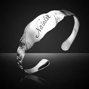 Ladies thin bracelet - Victorian design *** FREE ENGRAVING***