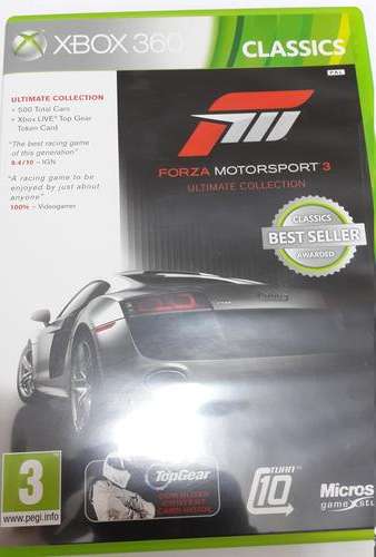 Forza Motorsport 3 Ultimate Collection  XBOX 360