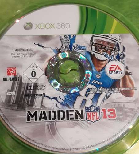 Madden 13  XBOX 360 (Disc Only)