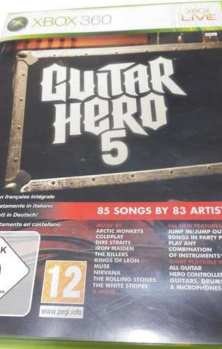 Guitar hero 5 XBOX 360