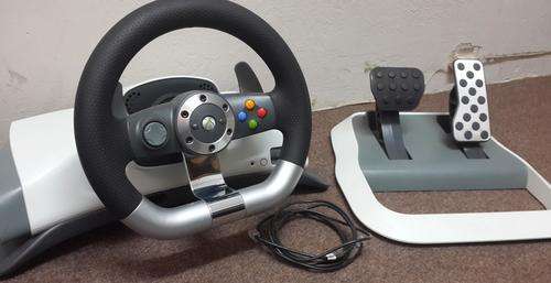 MICROSOFT FORCE FEEDBACK STEERING WHEEL + PEDALS FOR XBOX 360