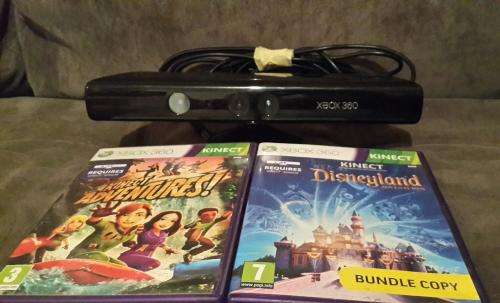 Xbox 360 Kinect Sensor + 2 Games