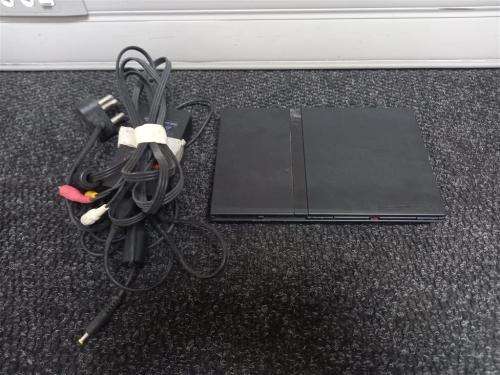 PS2 Slim + Power Supply + Video Cable