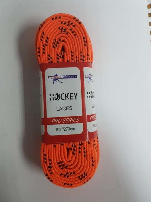 Orange Ice Skate / Hockey Shoe Lace 273cm (8 to 10 UK)