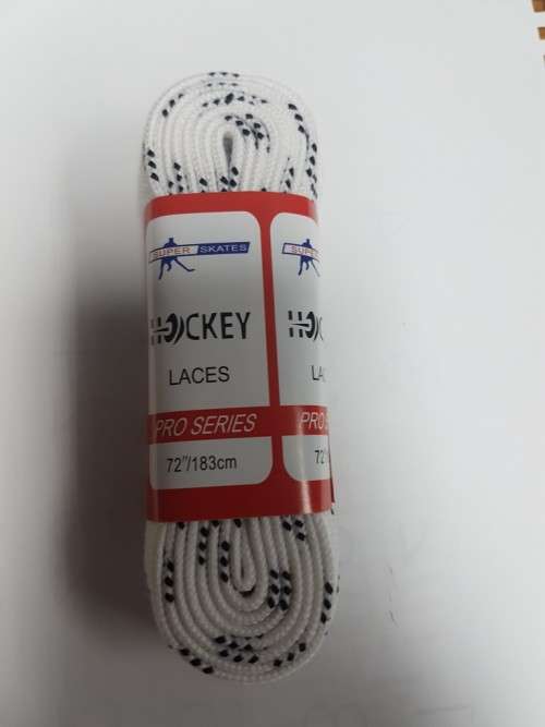 White Ice Skate / Hockey Shoe Lace 183cm (Youth / Junior 8 to 3)