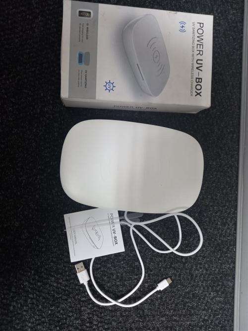 Power UV-Box Uv Sanitizing box with wireless charger
