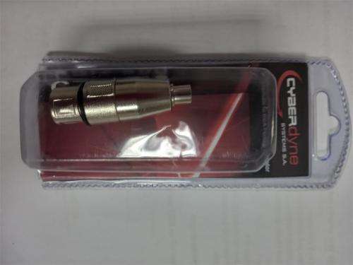 Cyberdync XLR female to RCA female adapter