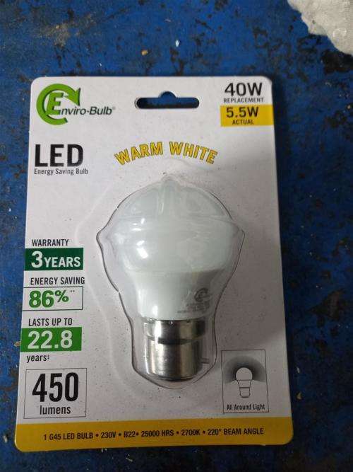 Enviro-bulb G45 5.5W E27 (Warm White) Pack of 10