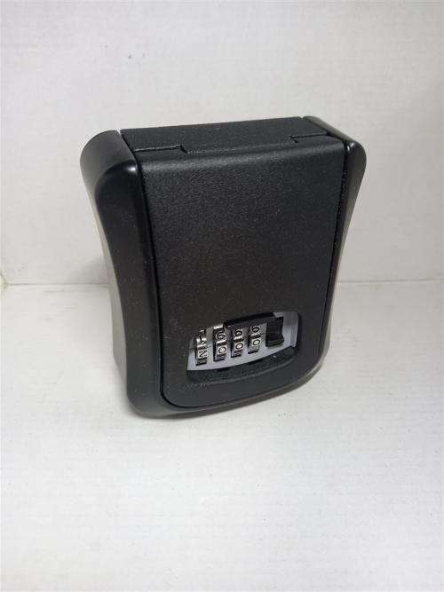 Key storage lock box with 4 digit combination - Black