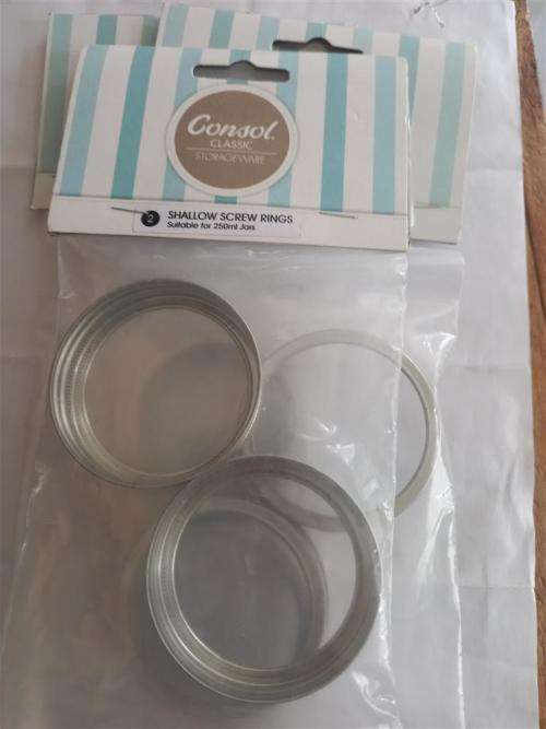 Consol - Preserve Jar Screw Rings For 250ml (6 rings)
