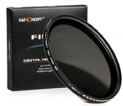 K&F 37mm ND2 to ND400 Variable Neutral Density ND Filter