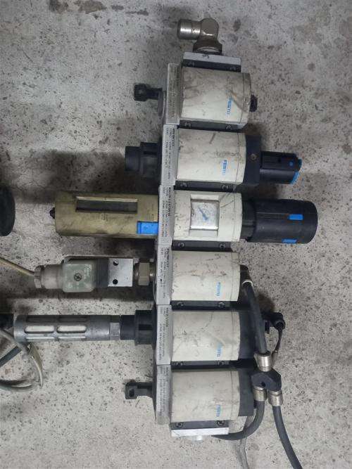 2 x Festo air filter regulator valve banks