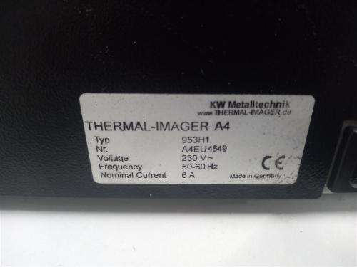 Thermal Imager A4 KW Metalltechnik 953H1 (Glass Roller brocken on inside)