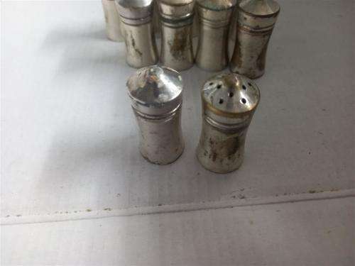 Vintage Silver Plate Salt & Pepper Shaker (6 x Pepper & 5 x Salt)