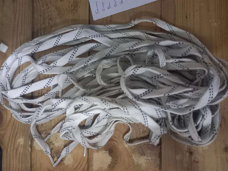 2 x Pairs White  Ice Skate / Hockey Shoe Lace 320cm