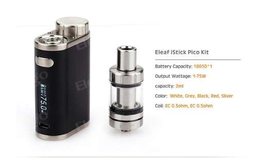 Vape - Eleaf iStick Pico 75W VAPE Box Mod Kit