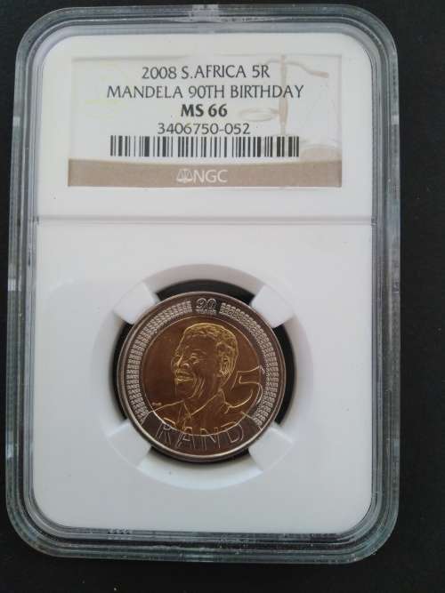 **Weskus R1 Aucion**2008 Mandela 90th Birthday MS66
