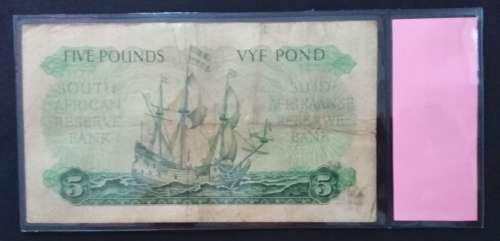 1952-1958 M H de Kock (ENG/AFR) Ten Pound and Five Pound Notes  (Third Issue)