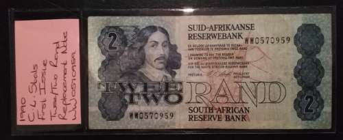 1990 C L Stals Replacement Twee/Two Rand Note  (First Issue)