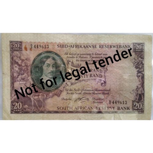 1962 G.Rissik First Issue Twenty Rand ( R20 ) D2 449613