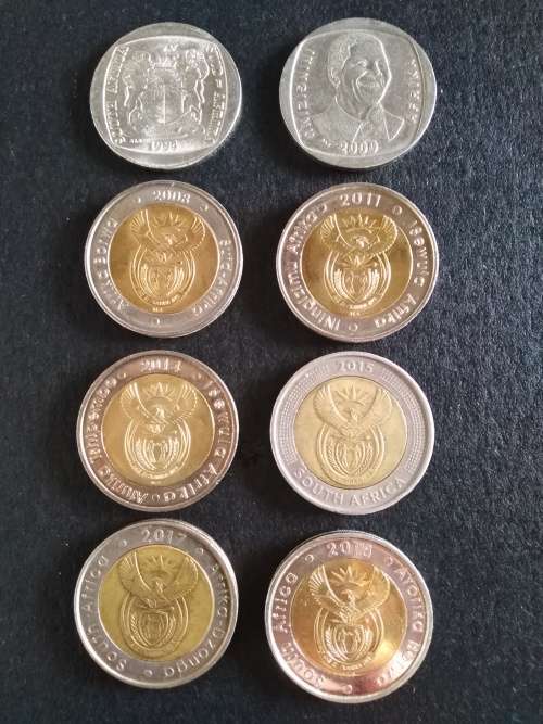 Collection of 8 x R5 Commemorative Coins