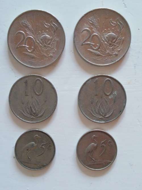 1965 Circulated Coins (Afr & Eng Set)