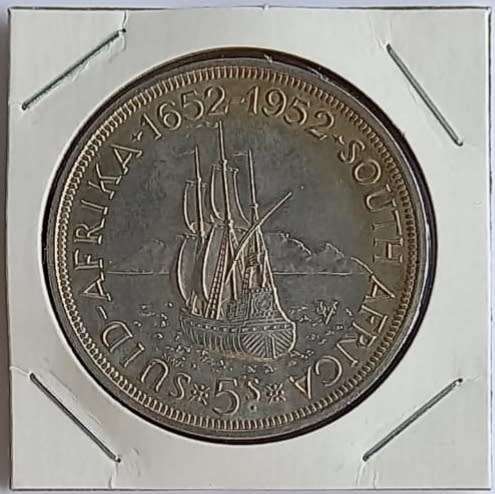 (Auction) 1952 Silver 5 Shillings