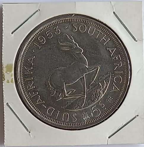 (Auction) 1953 Silver 5 Shillings