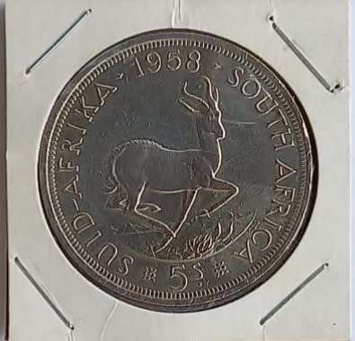 (Auction) 1958 Silver 5 Shillings