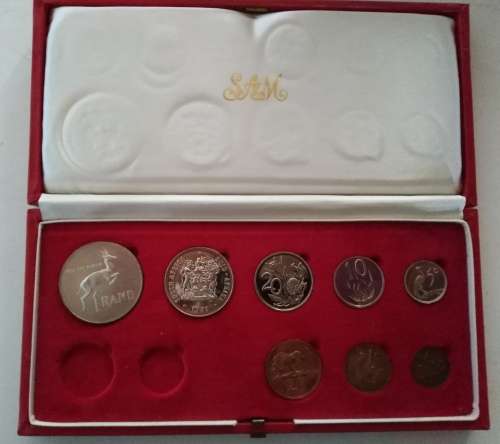 (Auction) 1971 Proof Set in Red SAM Box, Silver R1 - No Gold