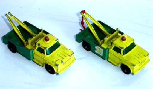 2 off Matchbox Lesney #13 Dodge Wreck Truck (Price is for the two)