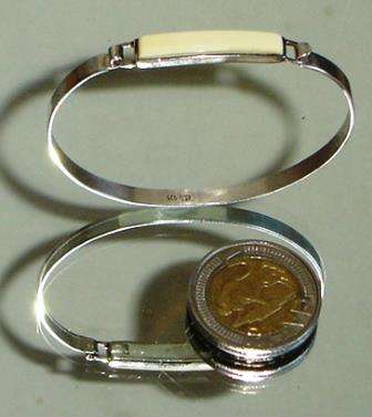 925 Silver Bracelet with Ivory insert.