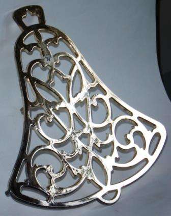 Large Bell Shaped Stand for Hot Pots, to protect table.  An attractive item.