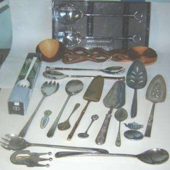 A lot of Cake Lifters, Desert servers plus a quantity of smalls.  Really reasonably priced.