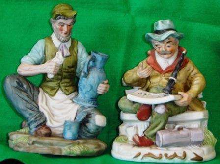 Two Porcelain Bisque Taiwanese Figurines. (Price is for the pair)