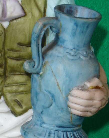 Two Porcelain Bisque Taiwanese Figurines. (Price is for the pair)