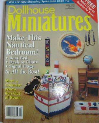 Magazines on Dollhouse Miniatures. (July 1995 and April & May 1998)
