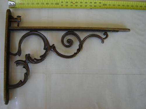 DECORATIVE "BRONZE" SHELF BRACKETS