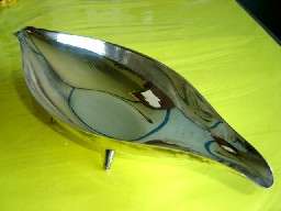 Emess Silver Plate on Brass Entree Dish