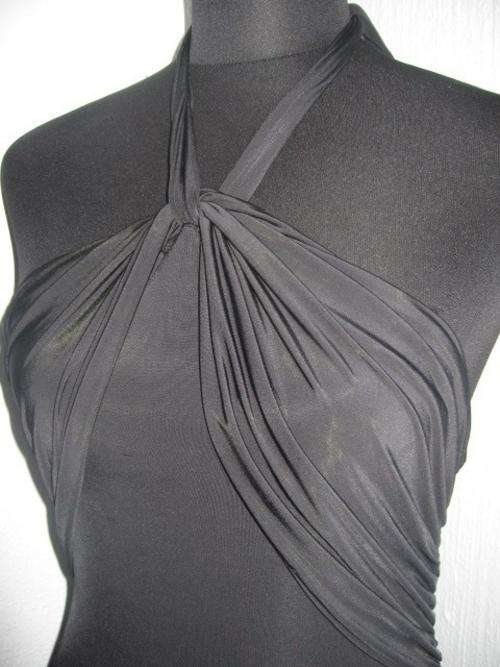 SUPER SEXY BLACK HALTER TOP - ORIGINAL ZAHRA TOP - MEDIUM - BID FROM R1!